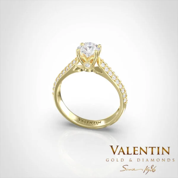 Engagement Ring 4734 – yellow gold