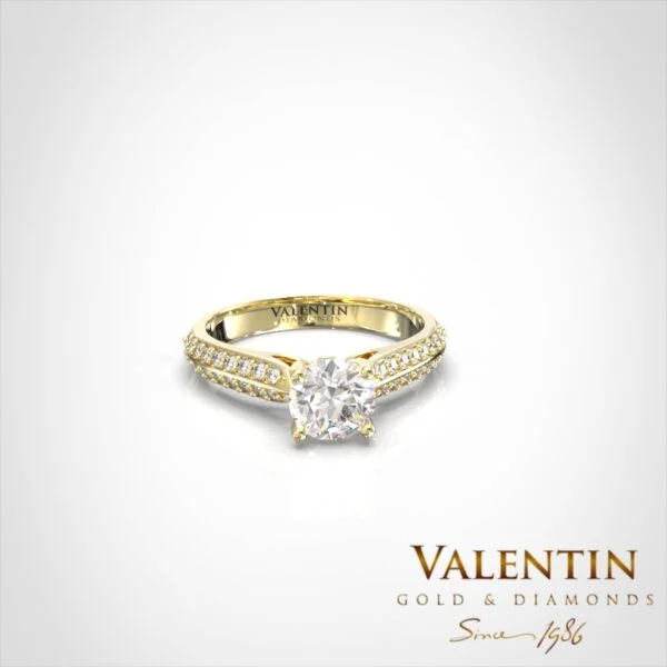 Engagement Ring 4734 – yellow gold