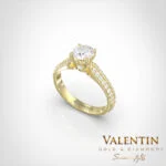 Engagement Ring 4734 – yellow gold