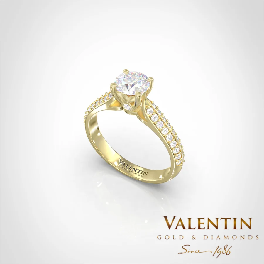 Engagement Ring 4734 – yellow gold