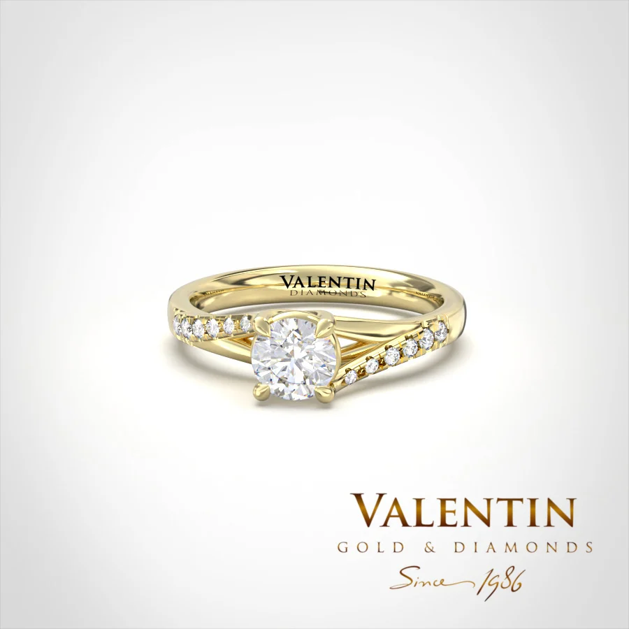 Engagement Ring 4690 – yellow gold