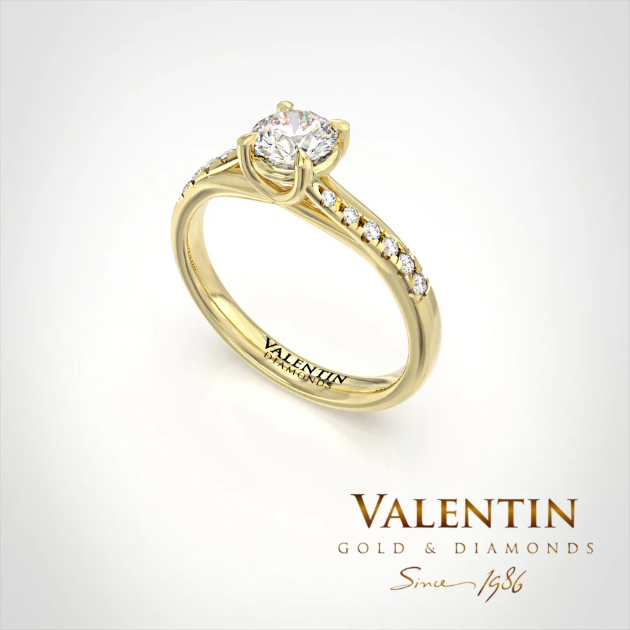 Engagement Ring 4690 – yellow gold