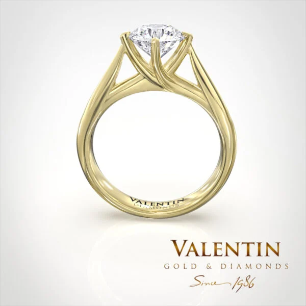 Engagement Ring 4725 – yellow gold