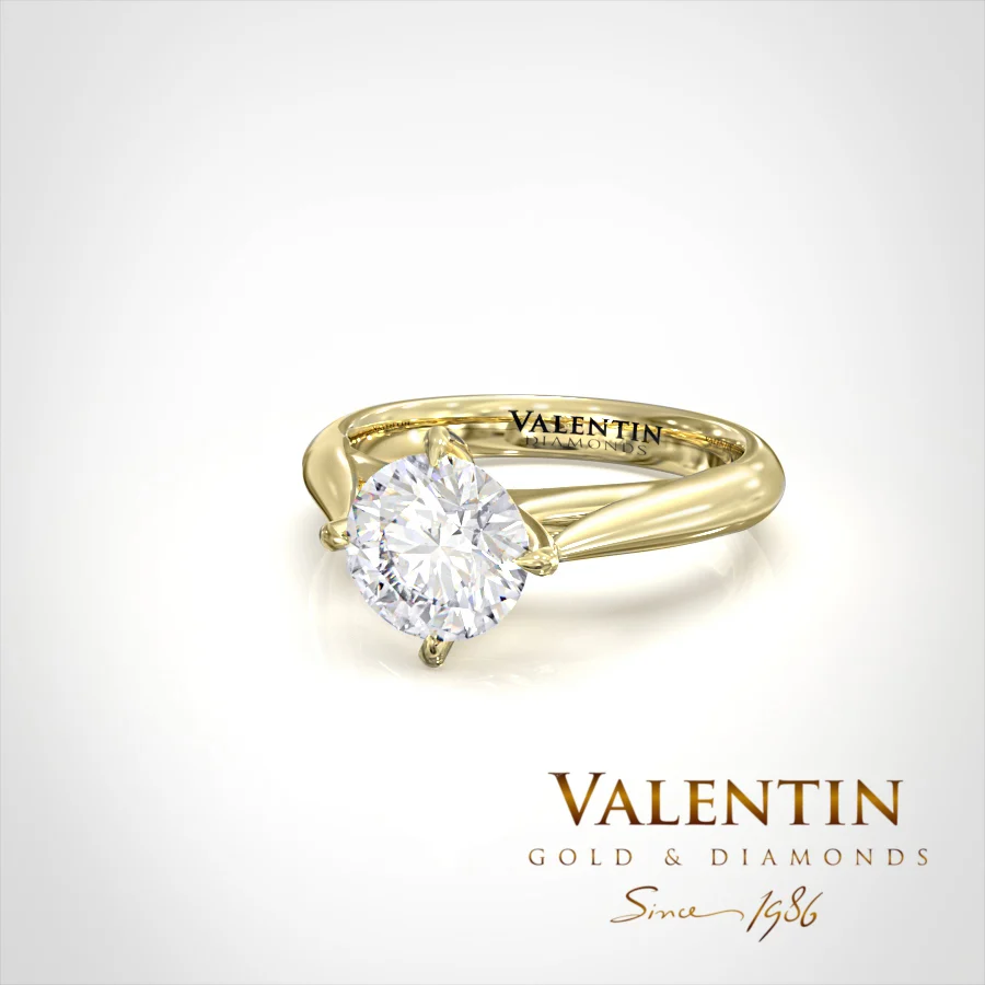 Engagement Ring 4725 – yellow gold