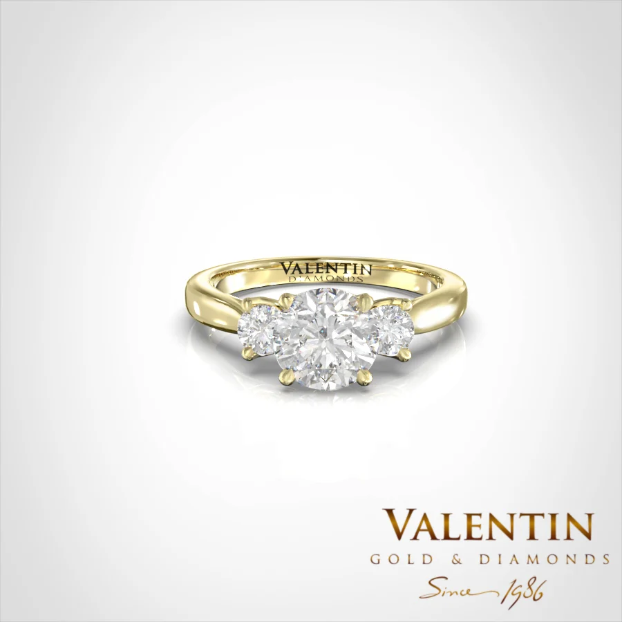 Engagement Ring 4744 – yellow gold