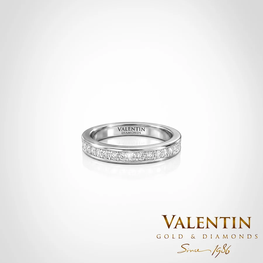 Gold Wedding Band 4314 – white gold