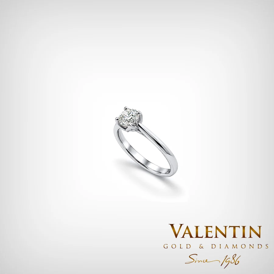Lotus Engagement Ring 4753 – white gold