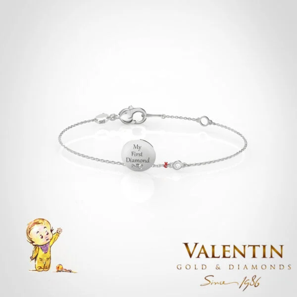 Children's Gold Bracelet 8339–1 – white gold