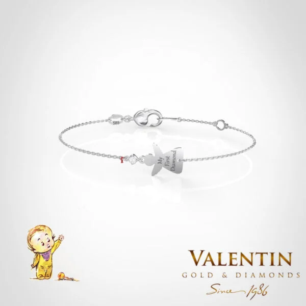 Children's Gold Bracelet 8339-2 – white gold