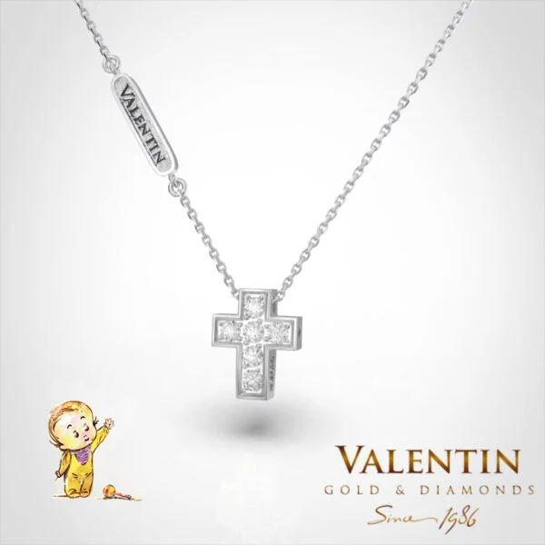 Children's Gold Pendant 81521 – white gold