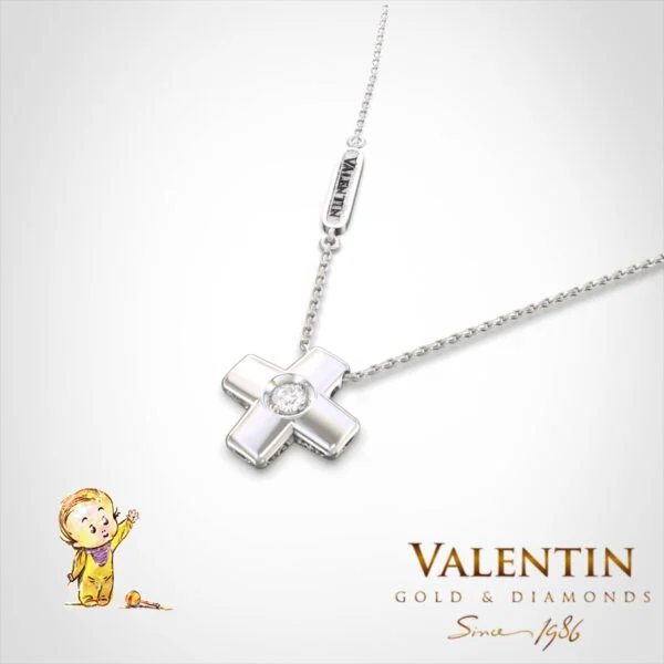 Children's Gold Pendant 6946-1 – white gold