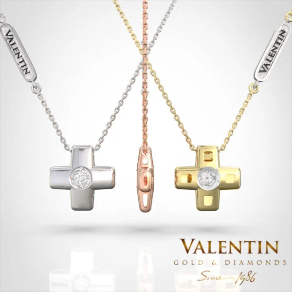 Children's Gold Pendant 6946-1 – white gold