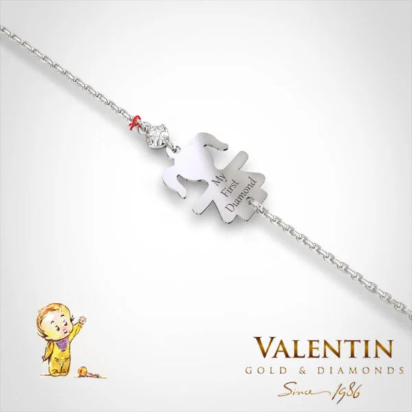 Children's Gold Bracelet 8338-1 – white gold