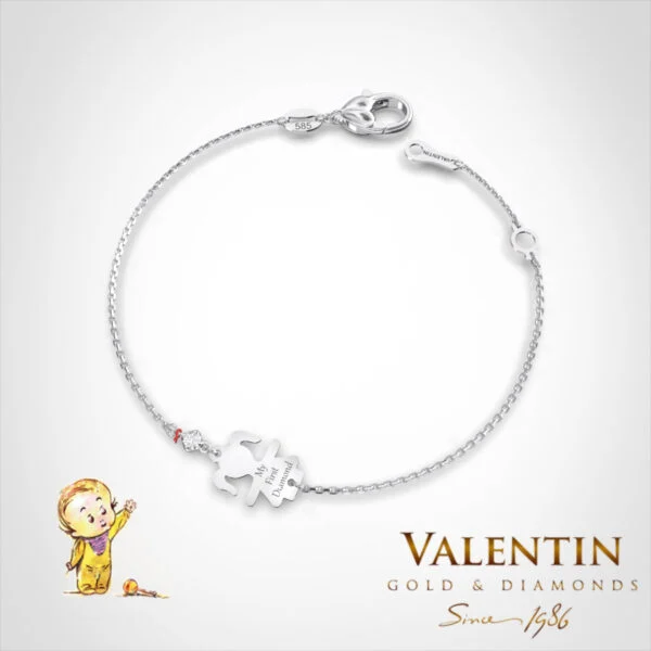 Children's Gold Bracelet 8338-1 – white gold