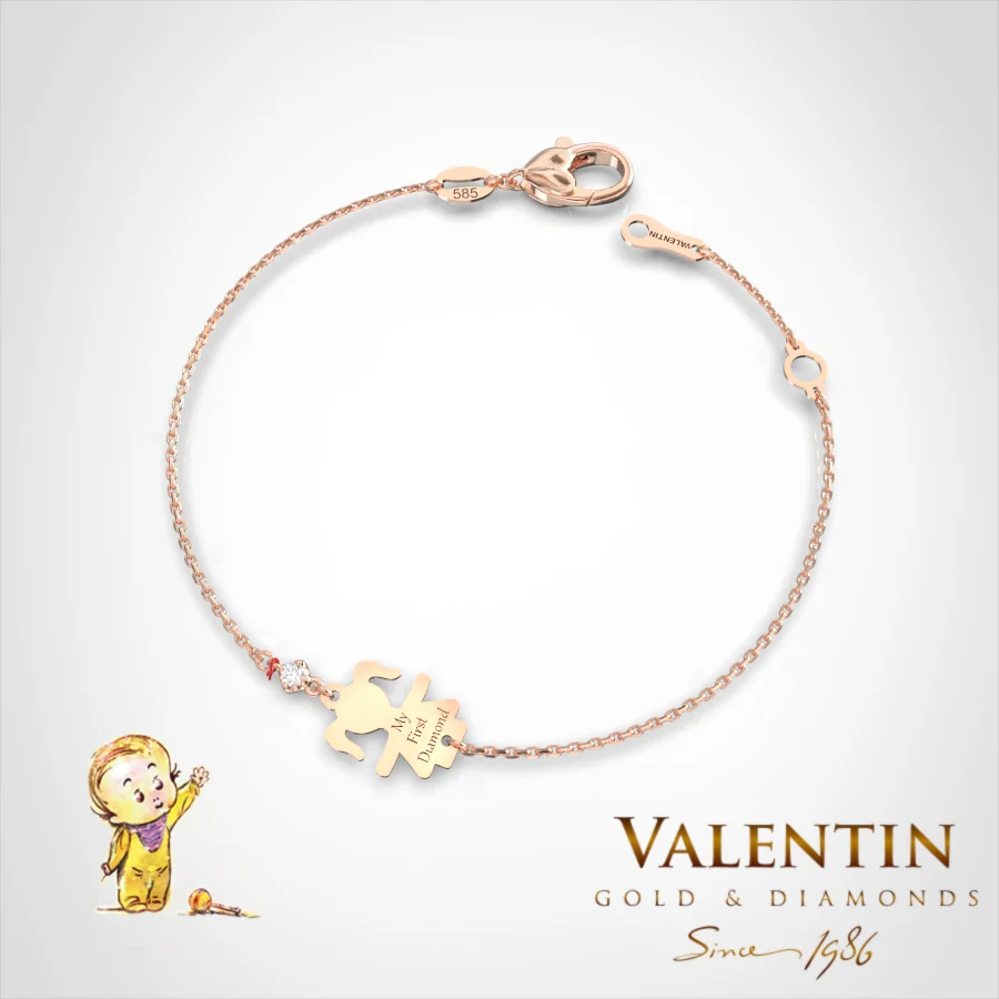 Children's Gold Bracelet 8338-1 – rose gold