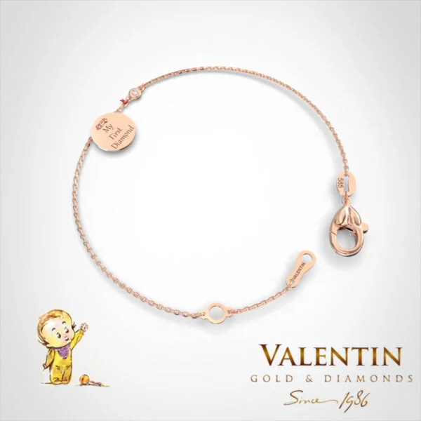 Children's Gold Bracelet 8339–1 – rose gold