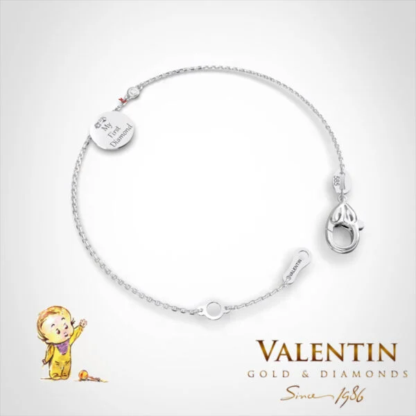 Children's Gold Bracelet 8339–1 – white gold