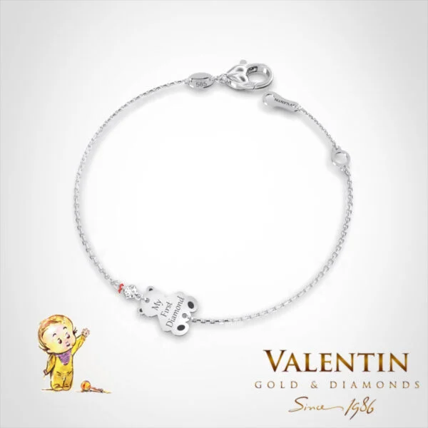 Children's Gold Bracelet 8339-3 – white gold