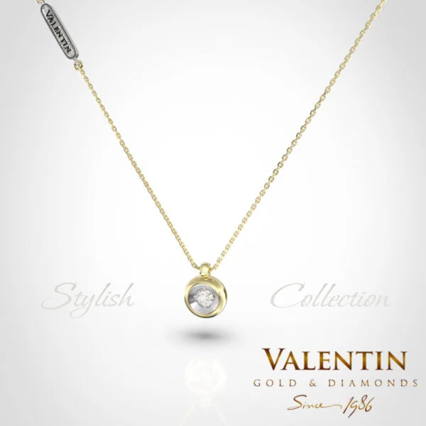 Stylish Gold Pendant 6947 – yellow gold