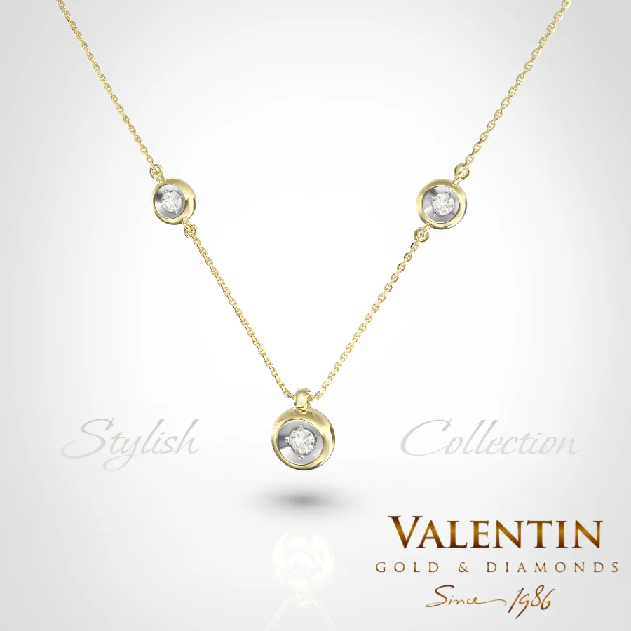 Stylish Gold Pendant 6947 – yellow gold