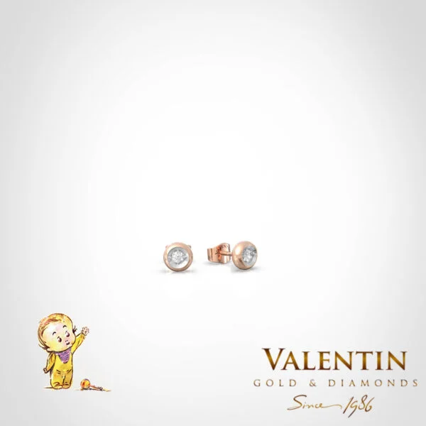 Children's Gold Earrings 7624 – rose gold