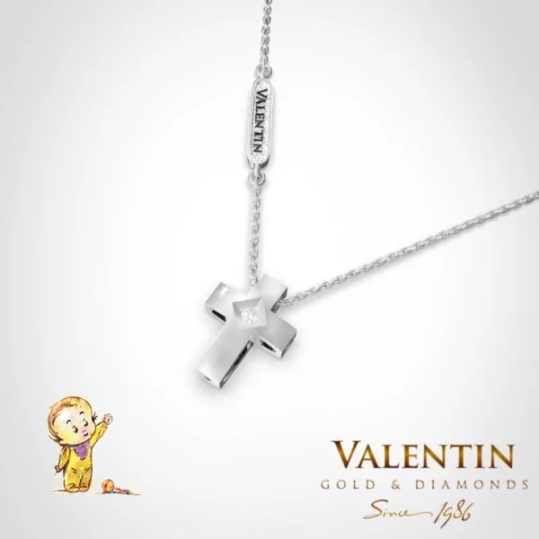 Children's Gold Pendant 81531 – white gold