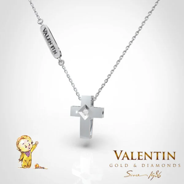 Children's Gold Pendant 81531 – white gold