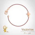 Children's Gold Bracelet with Red Thread 8154 – rose gold