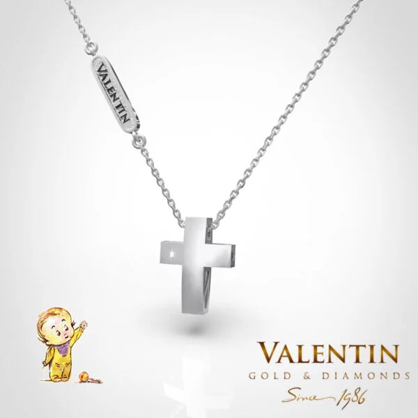 Children's Gold Pendant 81541 – white gold