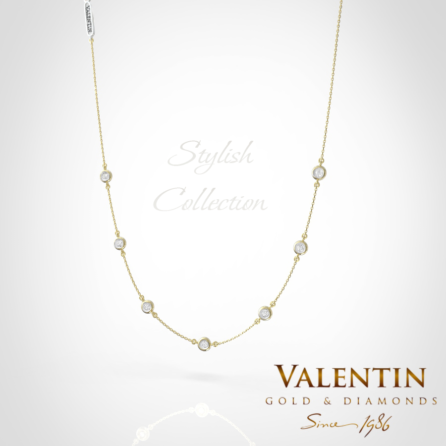 Златно колие Stylish 8313-7 – жълто злато