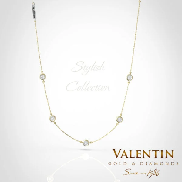 Stylish Gold Necklace 8313-5 – yellow gold