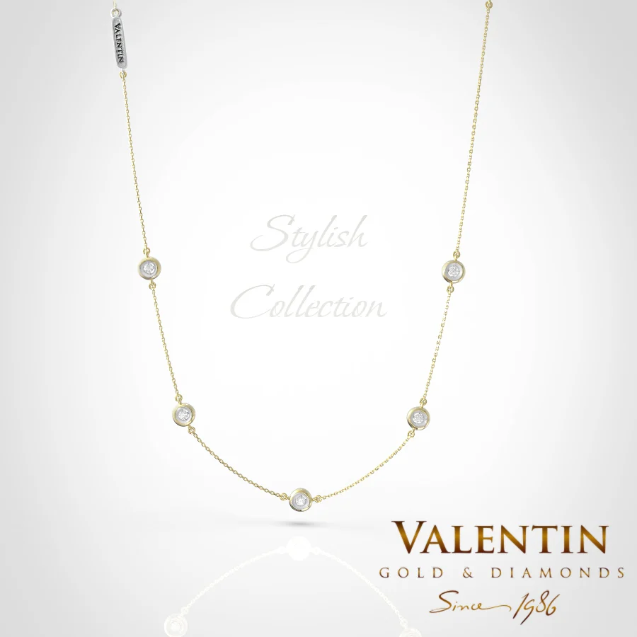 Stylish Gold Necklace 8313-5 – yellow gold