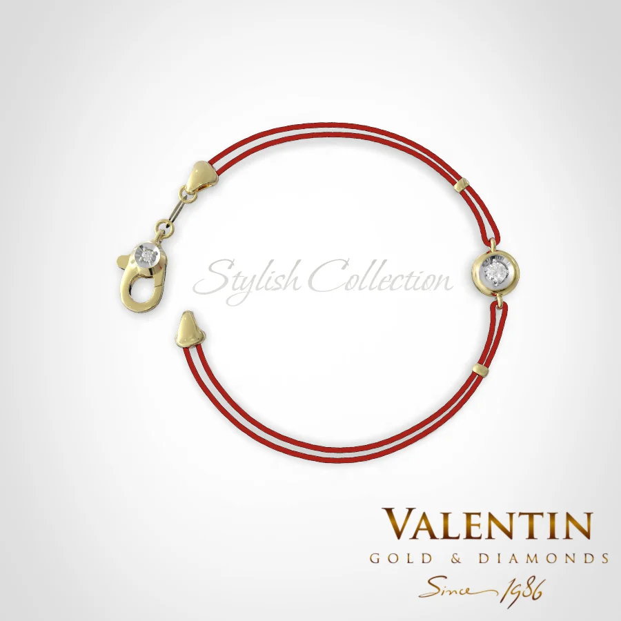 Stylish Women's Gold Bracelet 8351 – white gold