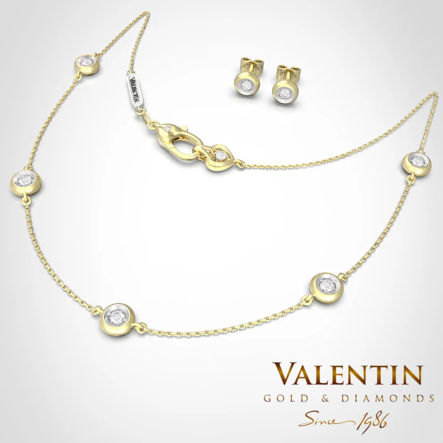 Stylish Gold Necklace 8313-5 – yellow gold