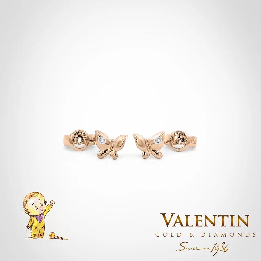 Children's Gold Earrings 7346 – rose gold