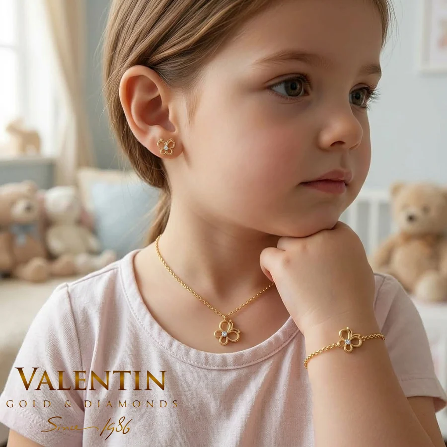 Children's Gold Earrings 7506