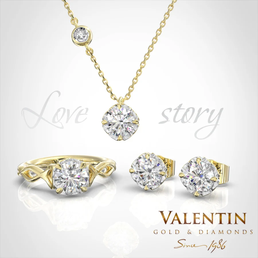 Колекция Love story – жълто злато