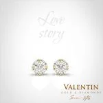 Златни обеци Love story 7626 – жълто злато