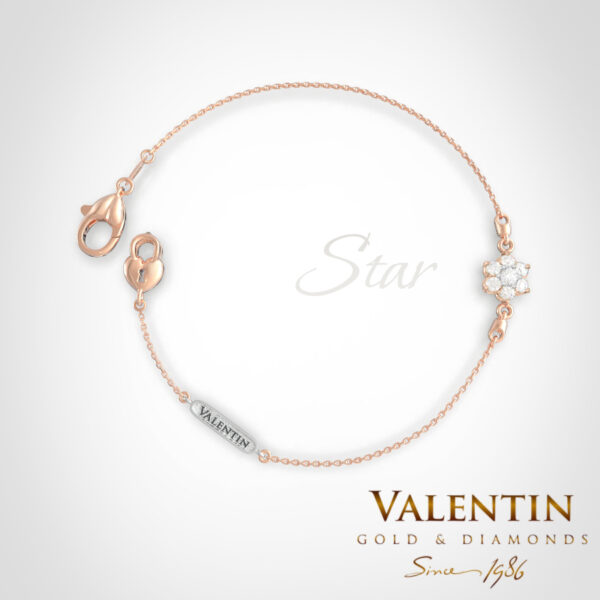 Star Women's Gold Bracelet 8365-1 – rose gold
