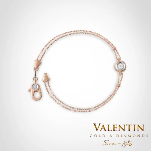 Stylish Women's Gold Bracelet 8351-3 – rose gold