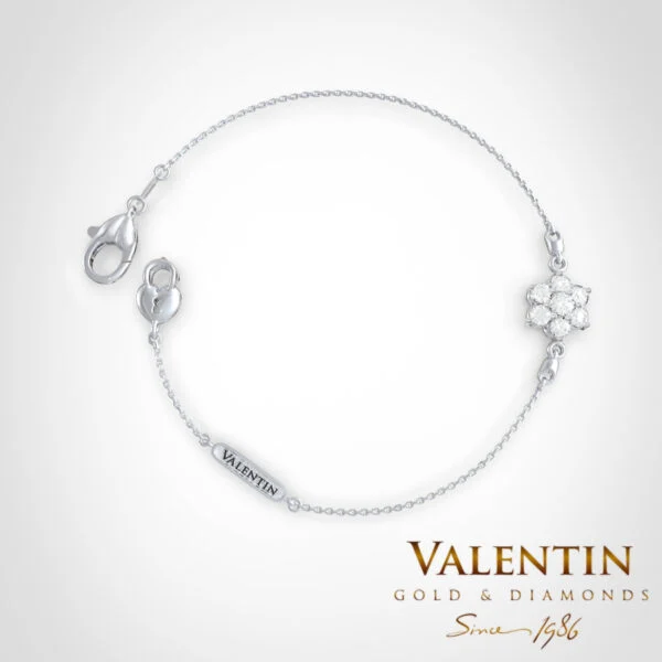Star Women's Gold Bracelet 8365-2 – white gold