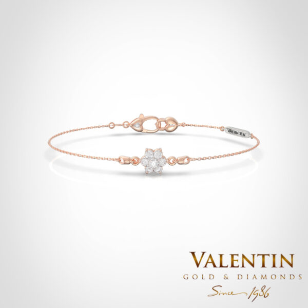 8365 1 2.00 Ellipse Pink Star Women's Gold Bracelet 8365-1 – rose gold