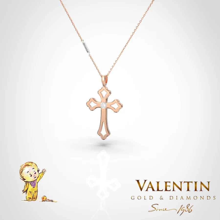 Children's Gold Pendant 6951-3 – rose gold