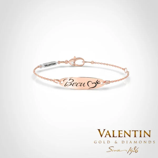 Women's Gold Name Bracelet 8144-2 – rose gold