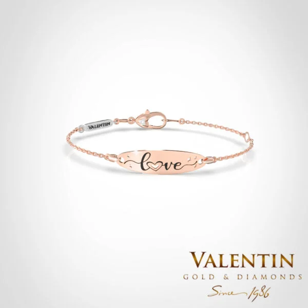 Women's Gold Name Bracelet 8144-2 – rose gold