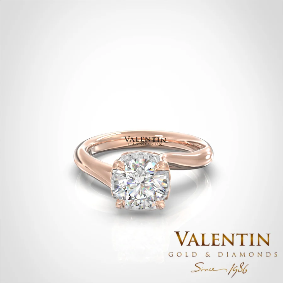Love story Engagement Ring 4705 – rose gold