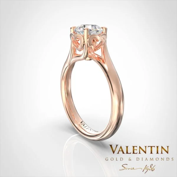 Love story Engagement Ring 4705 – rose gold