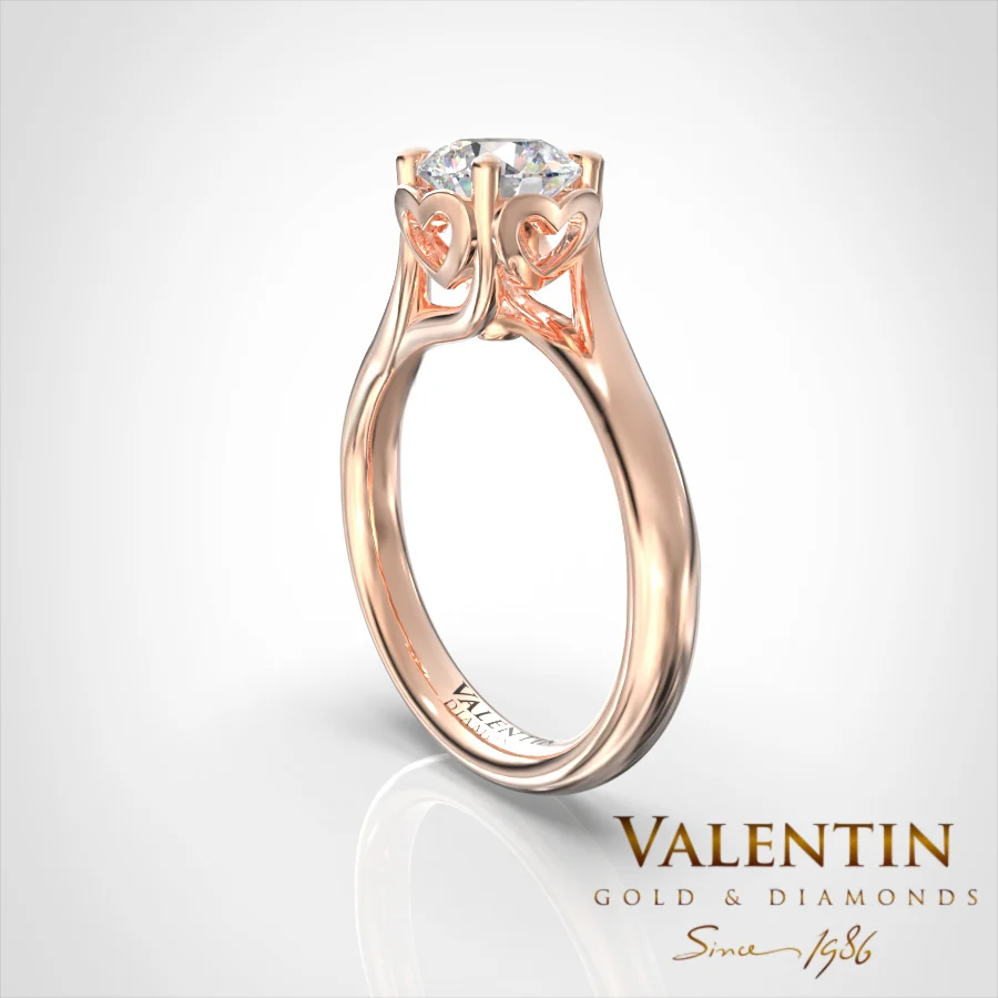 Love story Engagement Ring 4705 – rose gold