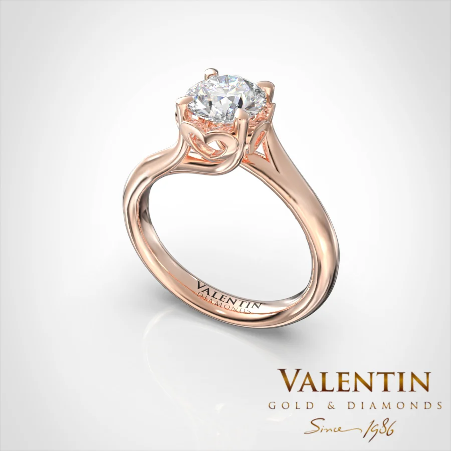 Love story Engagement Ring 4705 – rose gold