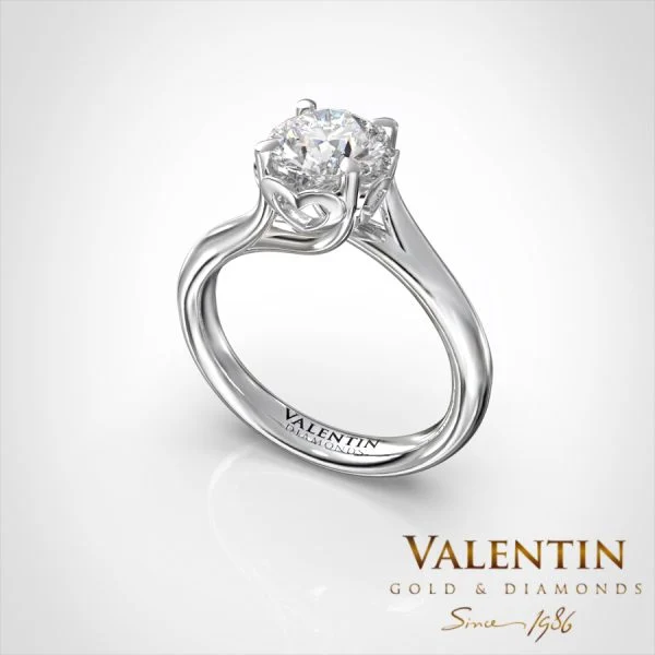 Love story Engagement Ring 4705 – white gold